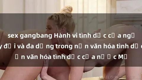 sex gangbang Hành vi tình dục của người Mỹ: Sự thay đổi và đa dạng trong nền văn hóa tình dục của nước Mỹ